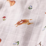Bunny Woods Muslins (Set of 2) - organic cotton baby product by First Chapter Co (image 2)