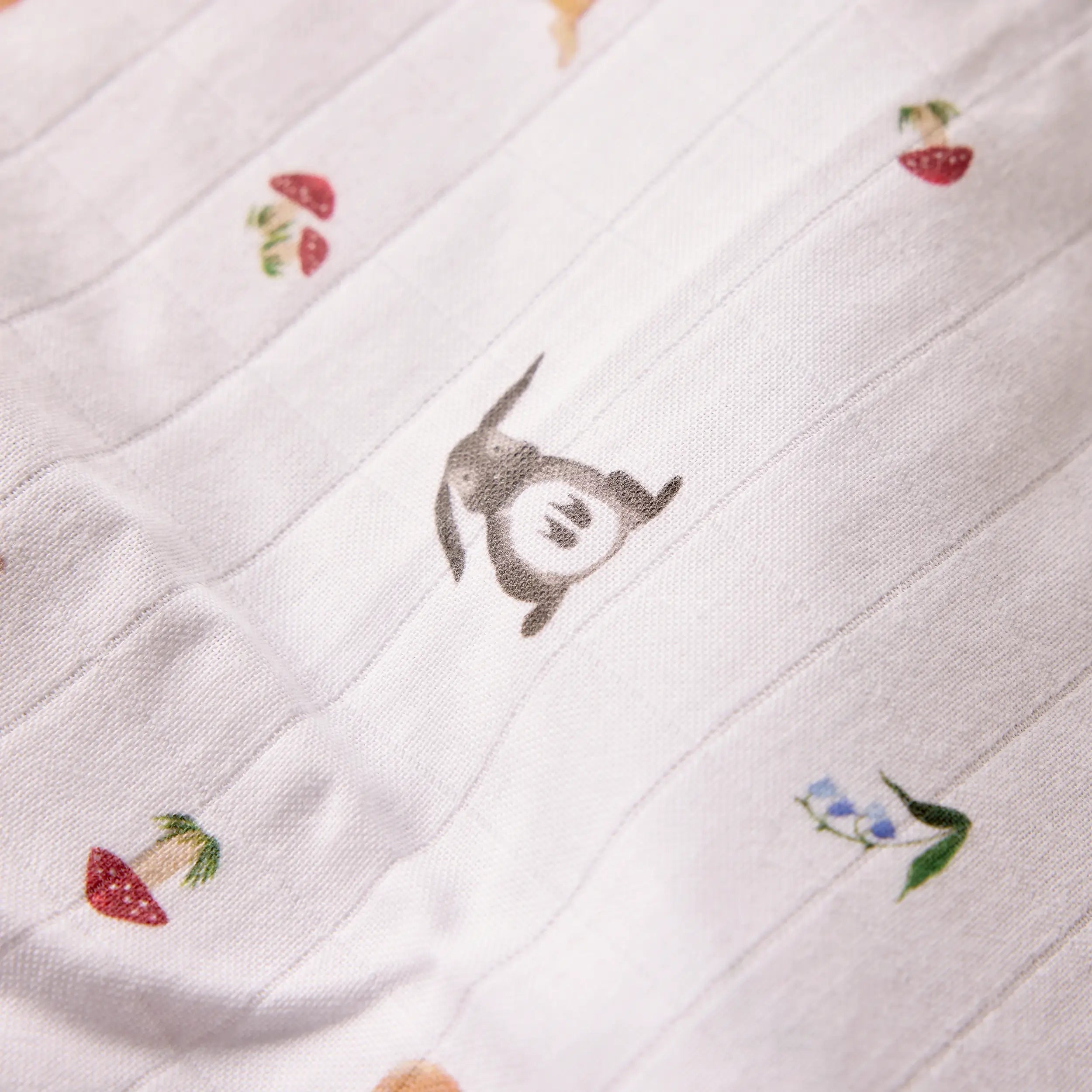 Bunny Woods Muslins (Set of 2) - organic cotton baby product by First Chapter Co (image 5)