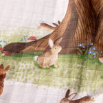 Bunny Woods Coverlet - organic cotton baby product by First Chapter Co (image 3)