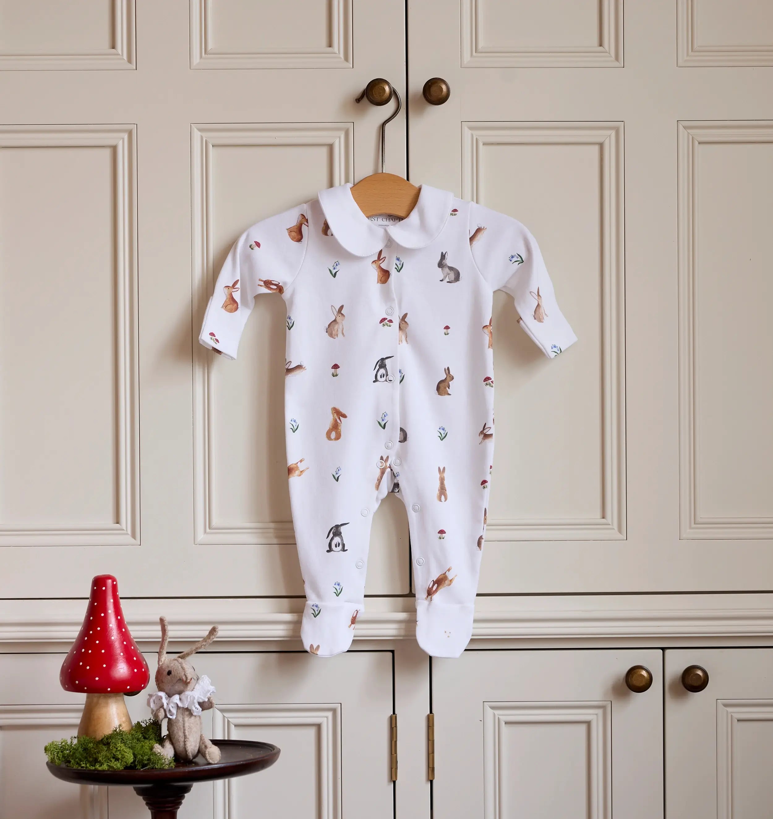 Bunny Woods Romper - organic cotton baby product by First Chapter Co (image 4)