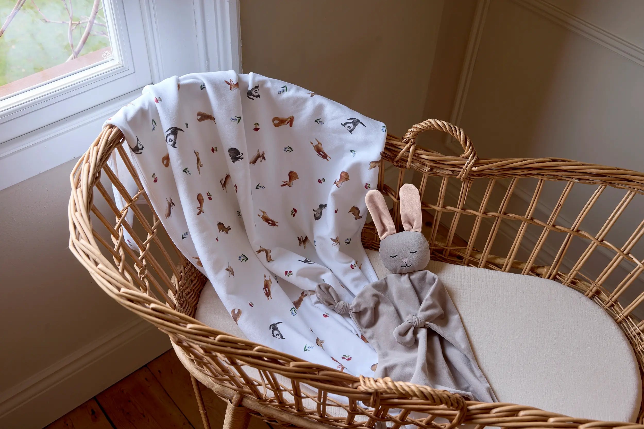 Bunny Woods Comforter - organic cotton baby product by First Chapter Co (image 7)