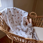 Bunny Woods Blanket - organic cotton baby product by First Chapter Co (image 2)