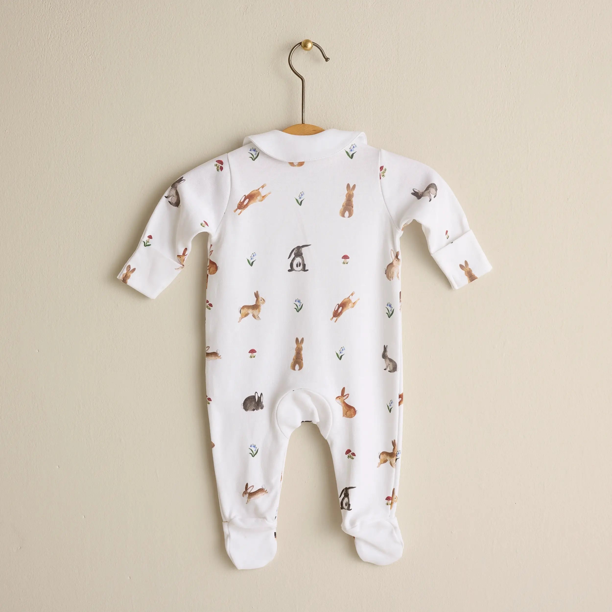 Bunny Woods Romper - organic cotton baby product by First Chapter Co (image 2)