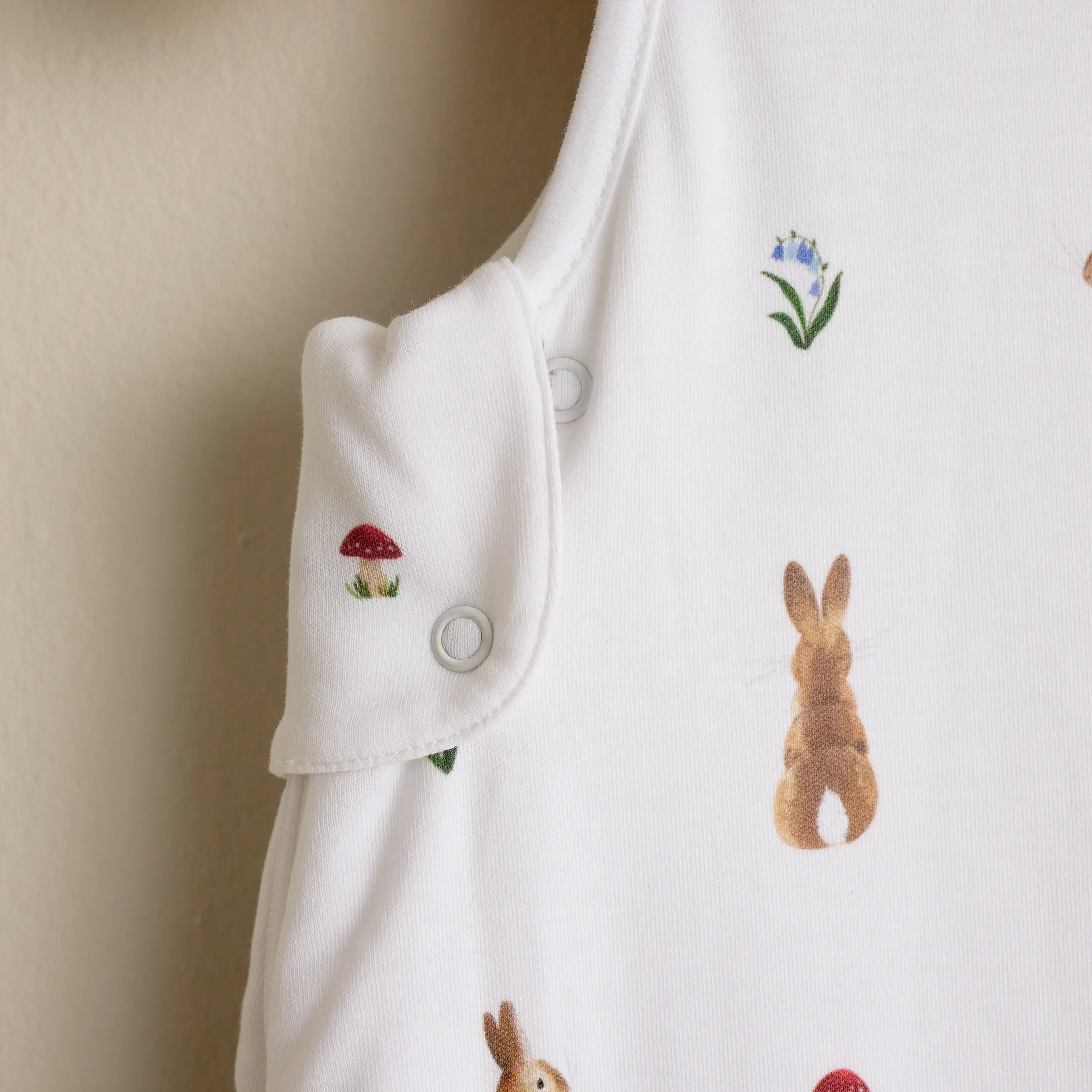 Bunny Woods Sleeping Bag - organic cotton baby product by First Chapter Co (image 3)