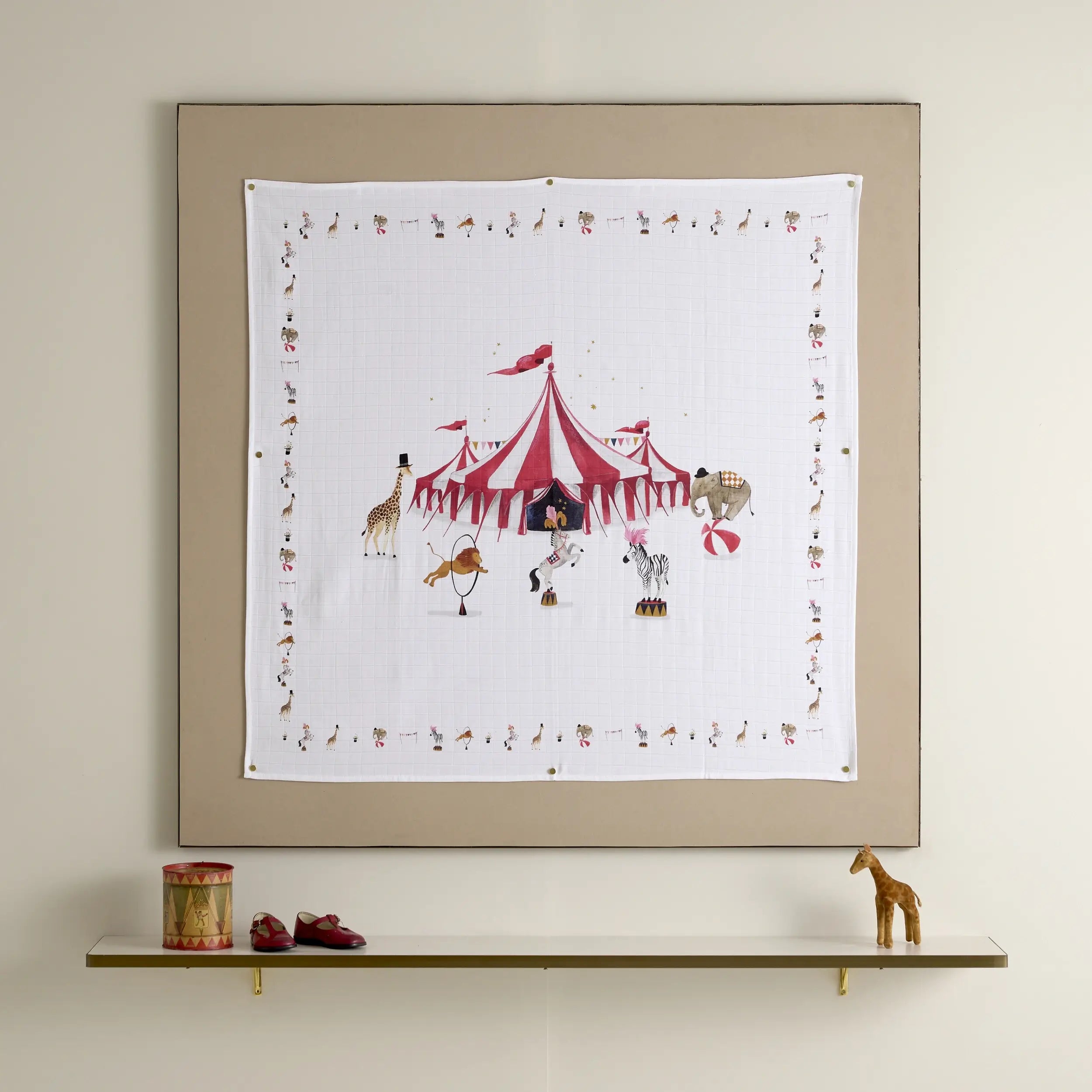 Circus Coverlet - organic cotton baby product by First Chapter Co