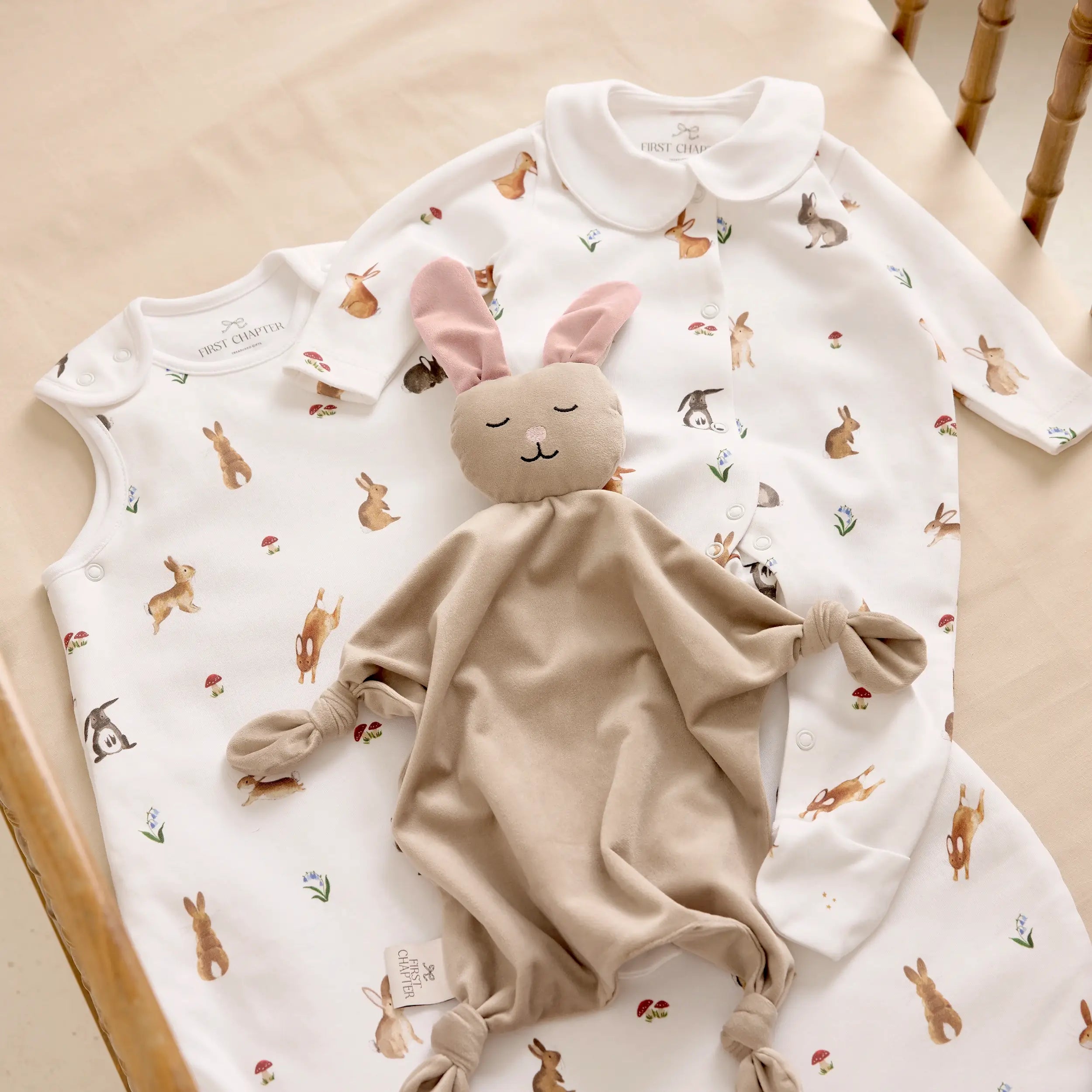 First dreams - Bunny Woods - organic cotton baby product by First Chapter Co
