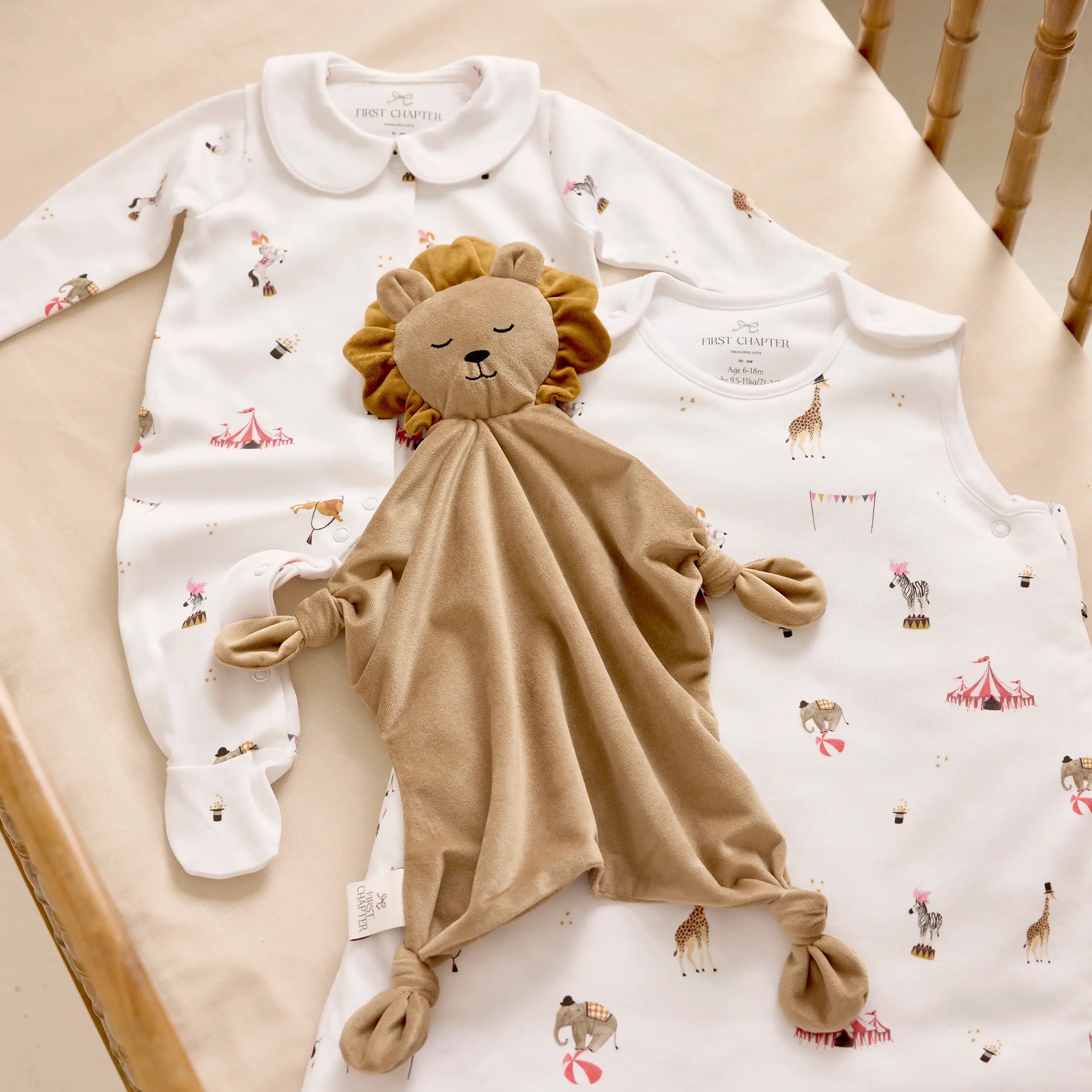First dreams - Circus - organic cotton baby product by First Chapter Co