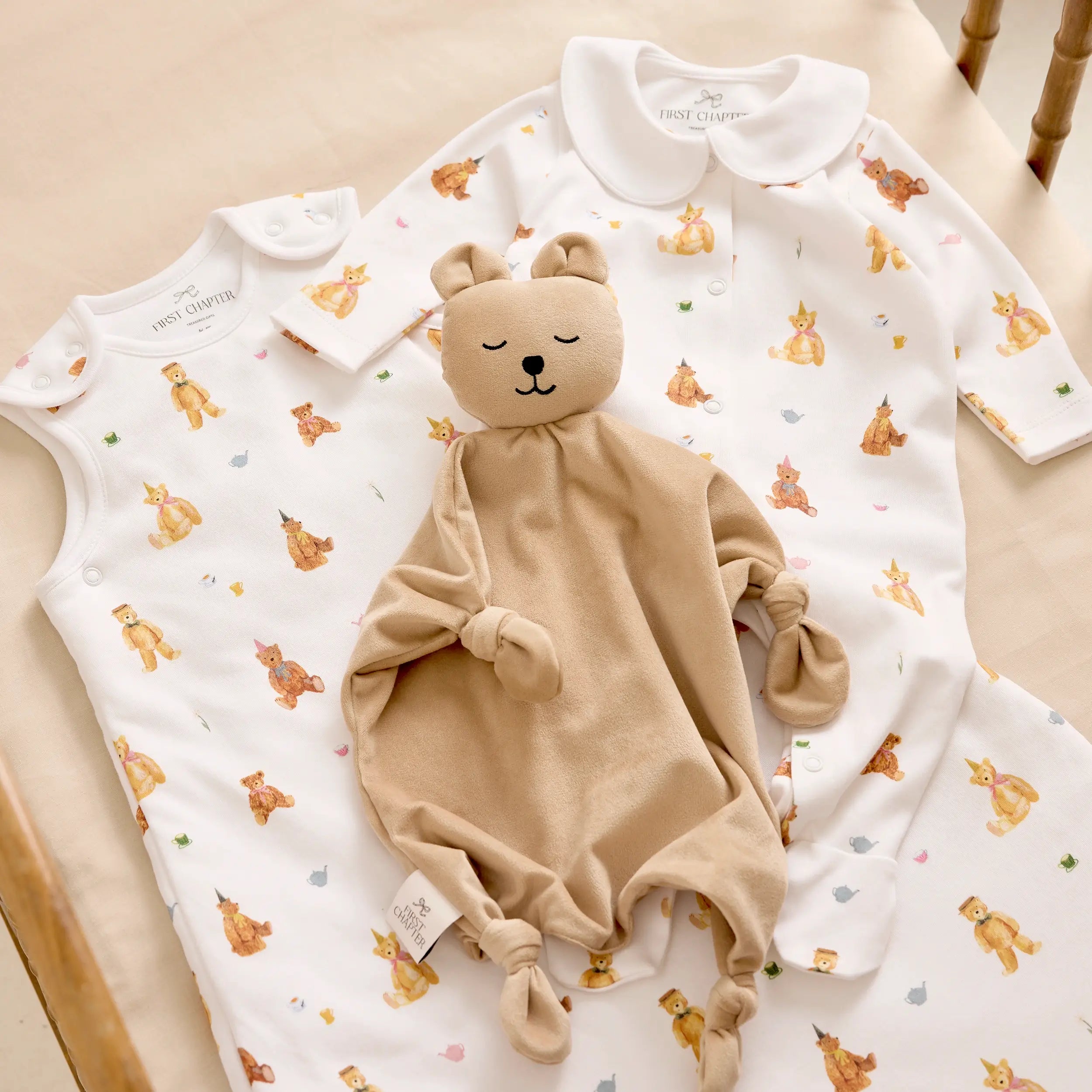 First dreams - Teddy Bears Picnic - organic cotton baby product by First Chapter Co