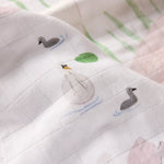 Swan & Cygnet Coverlet - organic cotton baby product by First Chapter Co (image 4)