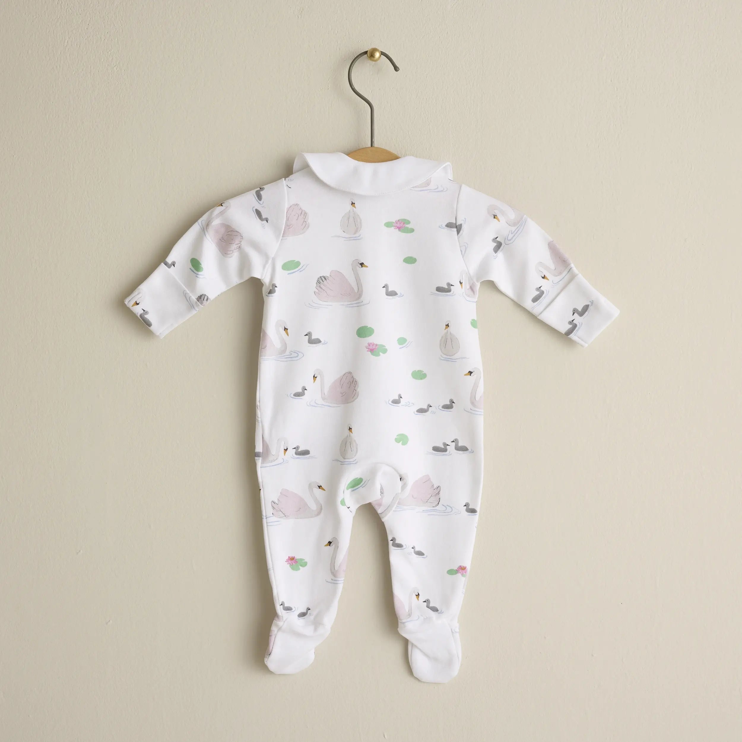 Swan & Cygnet Romper - organic cotton baby product by First Chapter Co (image 2)