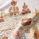 Teddy Bears Picnic Coverlet - organic cotton baby product by First Chapter Co (image 3)
