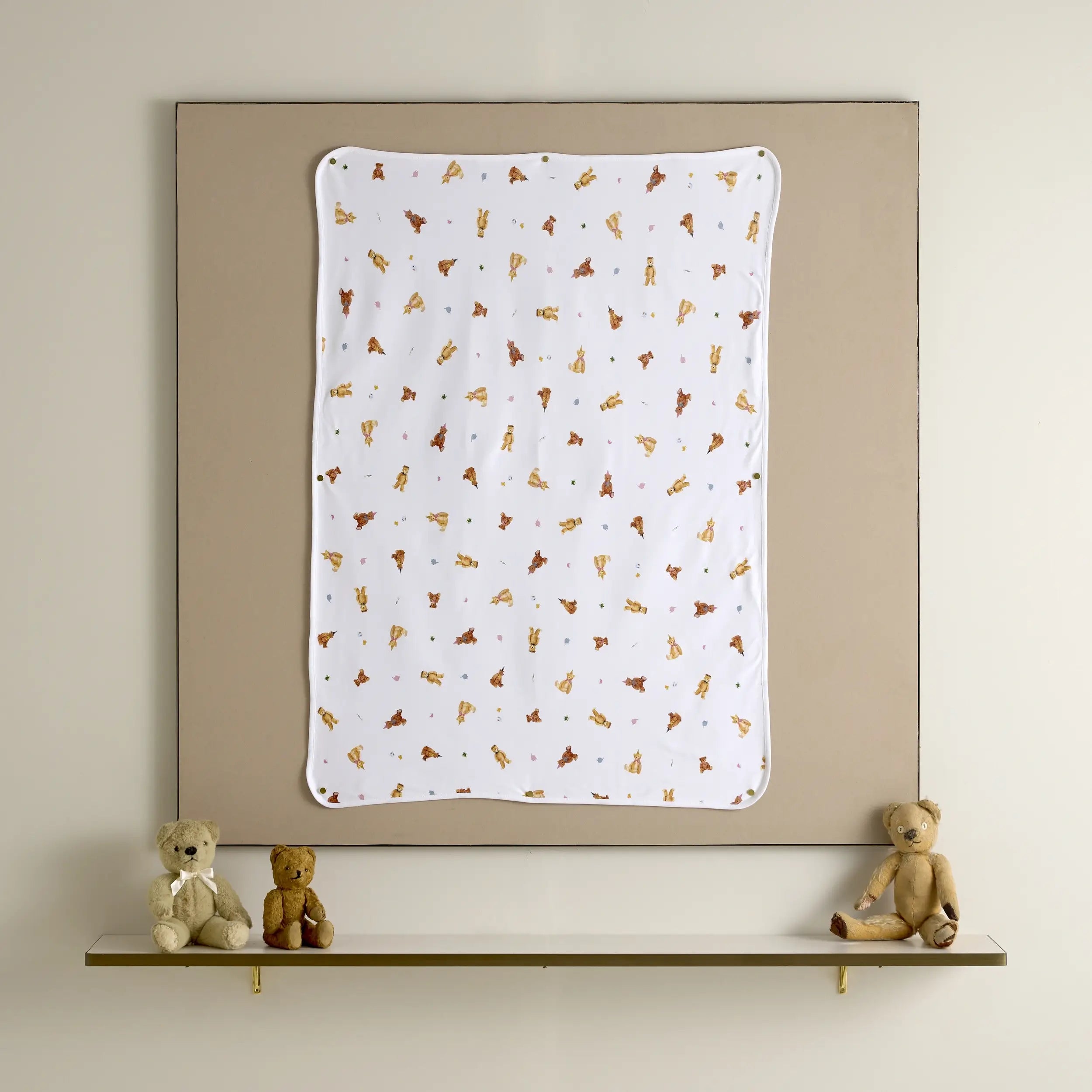 Teddy Bears Picnic Blanket - organic cotton baby product by First Chapter Co