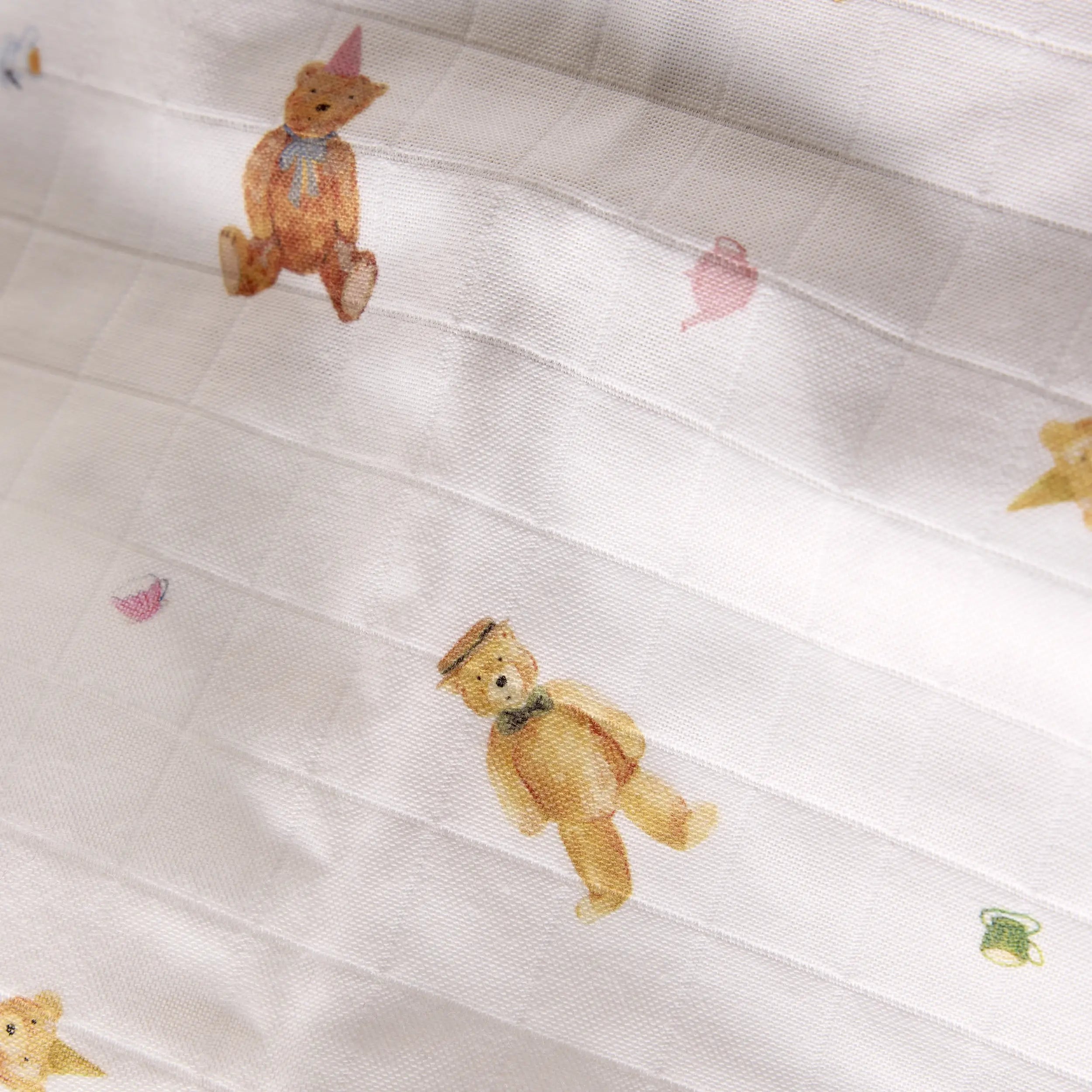 Teddy Bears Picnic Muslins (Set of 2) - organic cotton baby product by First Chapter Co (image 4)