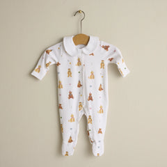Teddy Bears Picnic Romper - organic cotton baby product by First Chapter Co