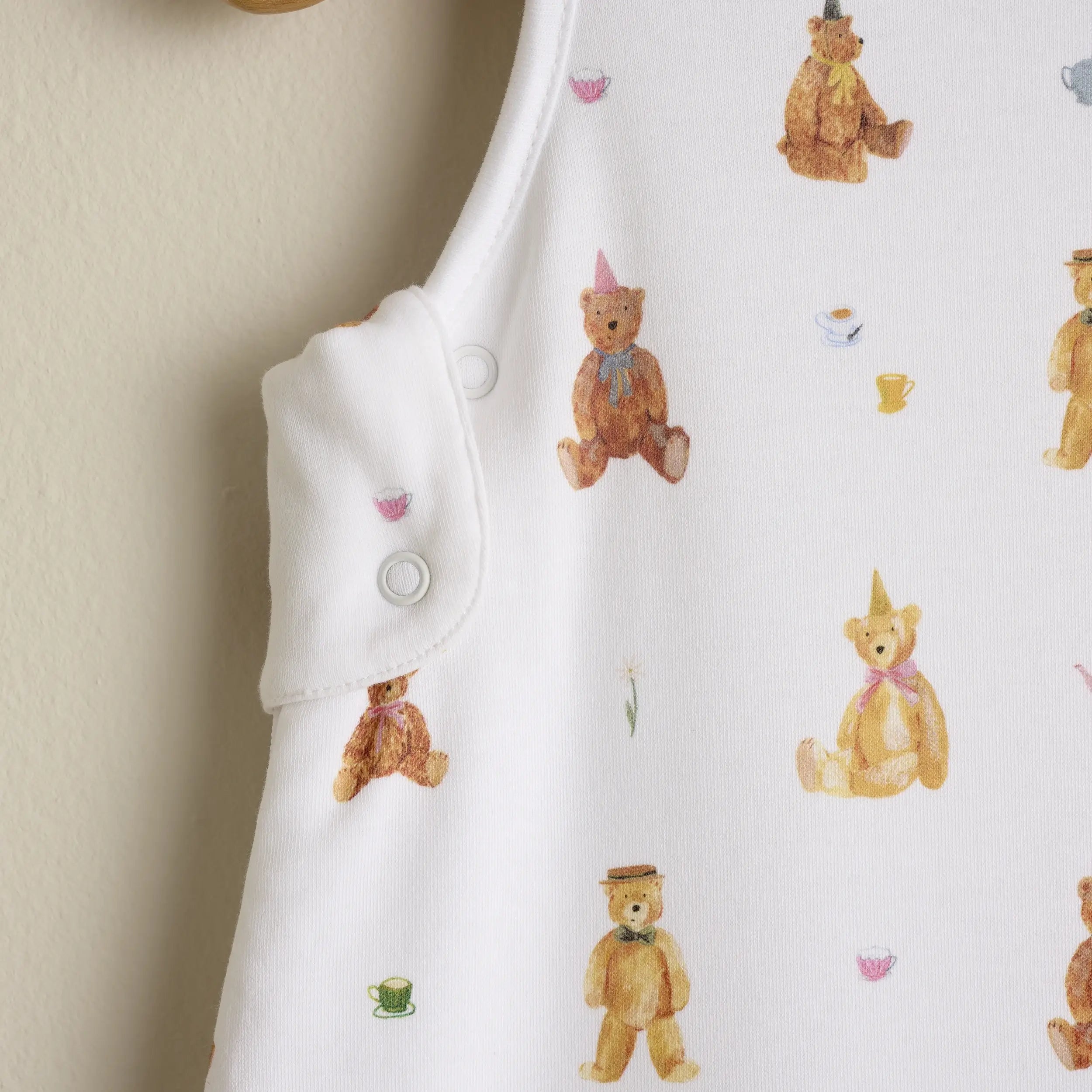 Teddy Bears Picnic Sleeping Bag - organic cotton baby product by First Chapter Co (image 3)