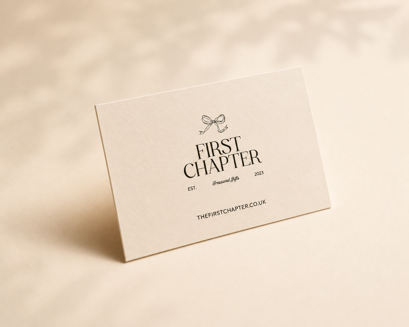 First Chapter Gift Card - organic cotton baby product by First Chapter Co